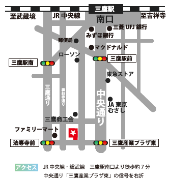 三鷹産業プラザMAP